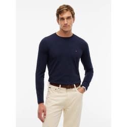 Tommy Hilfiger MW0MW10804DW5 Maglietta Girocollo Cotone, Elastan