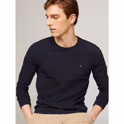 Tommy Hilfiger MW0MW10804DW5 Maglietta Girocollo Cotone, Elastan - Vista aggiuntiva 4