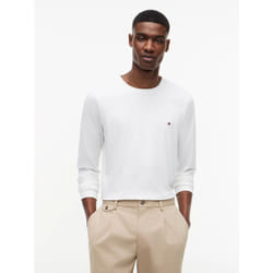 Tommy Hilfiger MW0MW10804YBR Maglietta Girocollo Cotone, Elastan