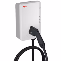 La ABB Terra AC Wallbox da 7,4 kW , completa di cavo da 5 metri con connettore Tipo 2 e lettore RFID integrato , è una stazio ...