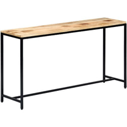 Tavolo Consolle, Tavolo da ingresso 140x35x76 cm in Legno Massello di Mango Grezzo Vidaxl