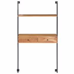 VidaXL 247694 scaffale Legno di acacia, Ferro - Vista aggiuntiva 2