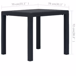 VidaXL 45602 tavolo da esterno Antracite - Vista aggiuntiva 5