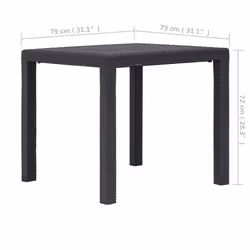 VidaXL 45603 tavolo da esterno Marrone - Vista aggiuntiva 5
