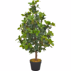Aggiungete un tocco di verde al vostro interno con questo realistico albero di alloro artificiale. La pianta è alta 90 cm ed  ...