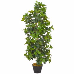Aggiungete un tocco di verde al vostro interno con questo realistico albero di alloro artificiale. La pianta a busto intrecci ...