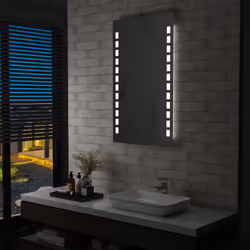 Il nostro specchio da bagno a LED offre un'illuminazione brillante, combinando uno stile sofisticato ad un design funzionale. ...