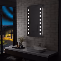 Il nostro specchio da bagno a LED offre un'illuminazione brillante, combinando uno stile sofisticato ad un design funzionale. ...