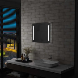 Specchio da Parete a led per Bagno 60x50 cm Vidaxl 43029