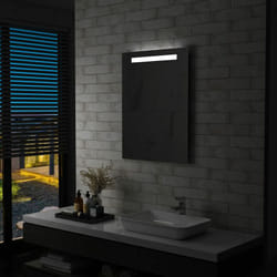 Specchio da Parete a led per Bagno 60x80 cm Vidaxl 44681