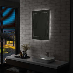 Specchio da Parete a LED per Bagno 60x80 cm vidaXL 49419