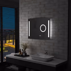 Il nostro specchio a LED per bagno offre un'illuminazione brillante, combinando uno stile ricercato ad un design funzionale. ...