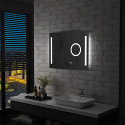 Specchio led da Bagno con Sensore Tattile 80x60 cm Vidaxl 32510