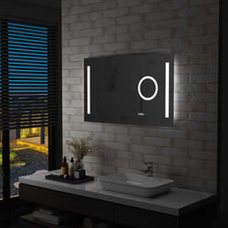 Specchio led da Bagno con Sensore Tattile 100x60 cm Vidaxl 75348