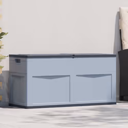 Baule da Giardino 320 L Grigio Nerocod mxl 120957 - Vista aggiuntiva 2