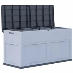 Baule da Giardino 320 L Grigio Nerocod mxl 120957 - Vista aggiuntiva 3