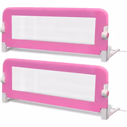 Sponde Letto per la Sicurezza dei Bambini 2 pz Rosa 102x42 cmcod mxl 95316