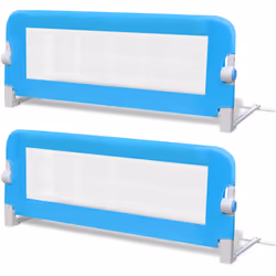 Sponde Letto per la Sicurezza dei Bambini 2 pz Blu 102x42 cmcod mxl 95314 - Vista aggiuntiva 2