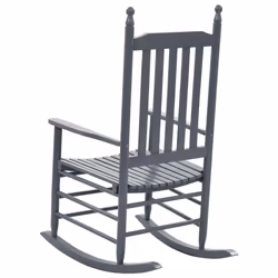 VidaXL 45698 sedia da esterno Terrazzo Seduta imbottita Legno Grigio - Vista aggiuntiva 4