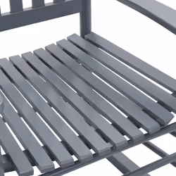 VidaXL 45698 sedia da esterno Terrazzo Seduta imbottita Legno Grigio - Vista aggiuntiva 6