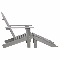 VidaXL 45700 sedia da esterno Terrazzo Seduta imbottita Legno di pino Grigio - Vista aggiuntiva 3