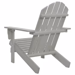 VidaXL 45702 sedia da esterno Terrazzo Seduta imbottita Legno di pino Grigio - Vista aggiuntiva 4