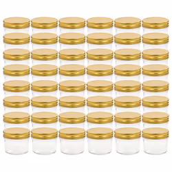 Vasi per Marmellata in Vetro Coperchio Oro 48 pz 110 mlcod mxl 80666 - Vista aggiuntiva 2
