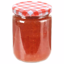 vidaXL Vasi Marmellata in Vetro Coperchio Bianco e Rosso 96 pz 230 ml - Vista aggiuntiva 3