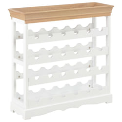 VidaXL 280065 scaffale per vino MDF Marrone, Bianco