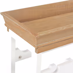 VidaXL 280065 scaffale per vino MDF Marrone, Bianco - Vista aggiuntiva 5
