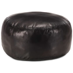 Vidaxl - Pouf Nero 60x30 cm in Vera Pelle di Capra 477424