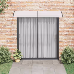 Pensilina per Porta Nera e Trasparente 240x75 cm in PCcod mxl 73462 - Vista aggiuntiva 2