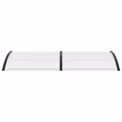 Pensilina per Porta Nera e Trasparente 240x75 cm in PCcod mxl 73462 - Vista aggiuntiva 3