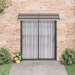 vidaXL Pensilina per Porta Nera 200x75 cm in PC - Vista aggiuntiva 3