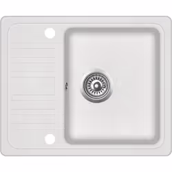 Colore: Bianco Materiale: Granito Dimensioni complessive: 575 x 460 x 280 mm (L x L x P) Dimensioni lavello: 320 x 390 x 190  ...