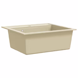 vidaXL Lavello da Cucina in Granito Vasca Singola Beige - Vista aggiuntiva 3