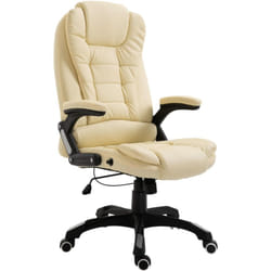 Vidaxl - Sedia da Ufficio Crema in Similpelle 66097