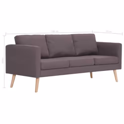 VidaXL 281365 divano 2 seduta(e) Grigio talpa - Vista aggiuntiva 8