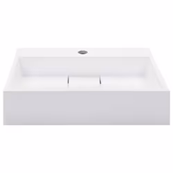 vidaXL Lavandino 50x38x13 cm Blocco in Marmo/Minerale Bianco - Vista aggiuntiva 3