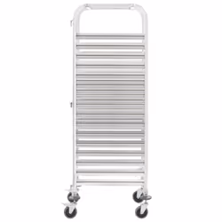 Carrello da Cucina per 16 Vassoi 38x55x163 cm in Acciaio Inoxcod mxl 79625 - Vista aggiuntiva 2