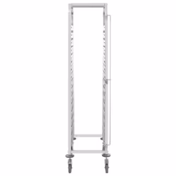 Carrello da Cucina per 16 Vassoi 38x55x163 cm in Acciaio Inoxcod mxl 79625 - Vista aggiuntiva 3