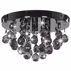 Lampadario con Perle Fumé Tondo Nero G9cod mxl 79818 - Vista aggiuntiva 2