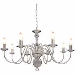 Caratterizzato da un design classico ed elegante, questo lampadario di tendenza donerà sicuramente un aspetto audace e attire ...