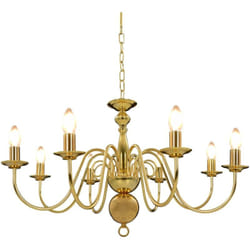 Lampadario Oro con 8 Lampadine E14 Vidaxl
