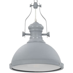 Lampadario Grigio Rotondo E27 Vidaxl