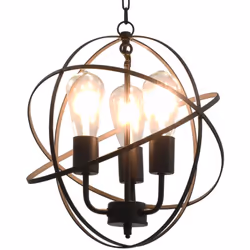 Con un design in stile classico, questa lampada a sospensione sarà la scelta ideale per l'uso in sale da pranzo, soggiorno, u ...