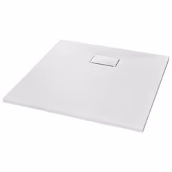 vidaXL Piatto Doccia in SMC Bianco 80x80 cm - Vista aggiuntiva 2