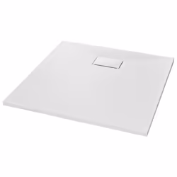 vidaXL Piatto Doccia in SMC Bianco 90x90 cm - Vista aggiuntiva 2