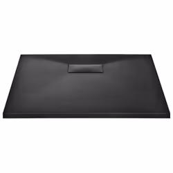 vidaXL Piatto Doccia in SMC Nero 90x90 cm - Vista aggiuntiva 3