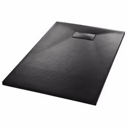 vidaXL Piatto Doccia in SMC Nero 100x80 cm - Vista aggiuntiva 2